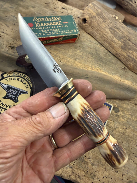 Treeman Stag/Stag Trout Knives Stainless Mammoth