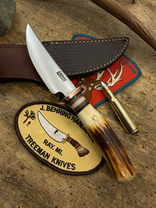 Treeman Deer & Trout Copper Guard 100 plus year old stag Glow spacer Mammoth Butt cap Shark sheath