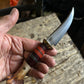 Vintage Treeman Trout & Bird 4" O1 Blade old stamp Crown stag