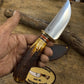 Treeman Fox River Hunter Pop's Pro Cut Steel , AAA Sambar Stag Brass