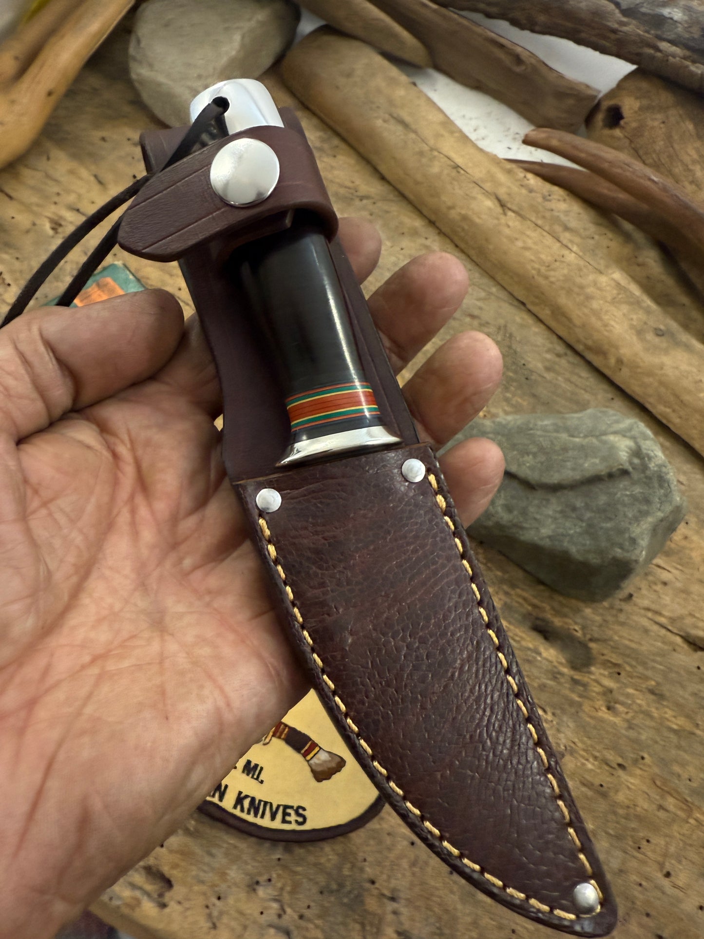 Treeman Trout Knife Stude Baker Spring Steel.