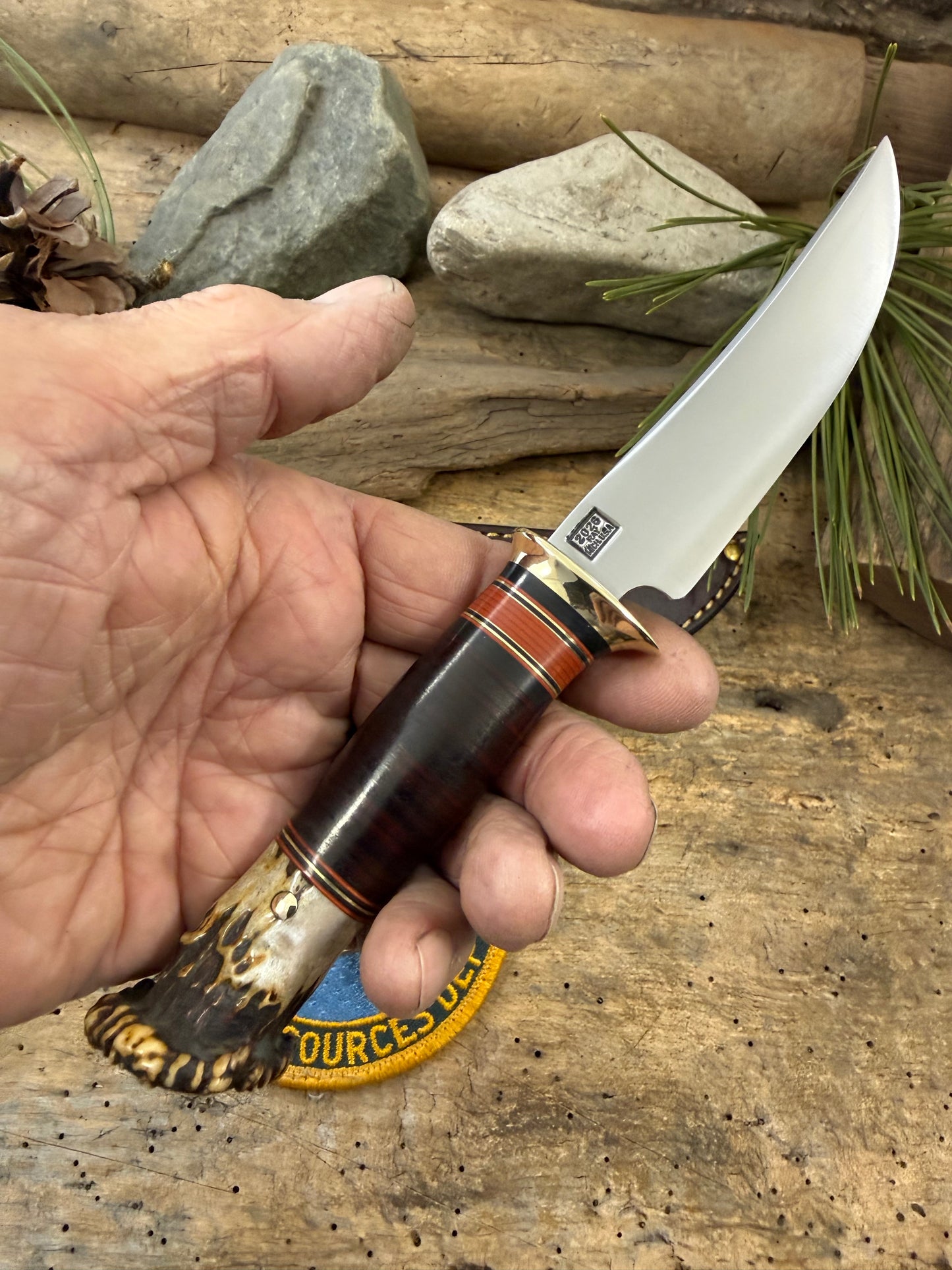 Treeman Trout & Bird Classic 4 1/2" Horse Hide Crown Stag