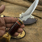 Old School Scagel Style Deer & Trout 5" Blade Horse hide Crotch Stag