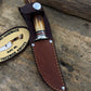 Treeman Trout Knife AEB-L Stainless 100 + yeard old Stag Mammoth Butt Cap Shark Sheath