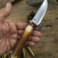 Treeman Deer & Trout 4 1/8" Blade AEBL stainless Sambar stag Mammoth Butt cap NS