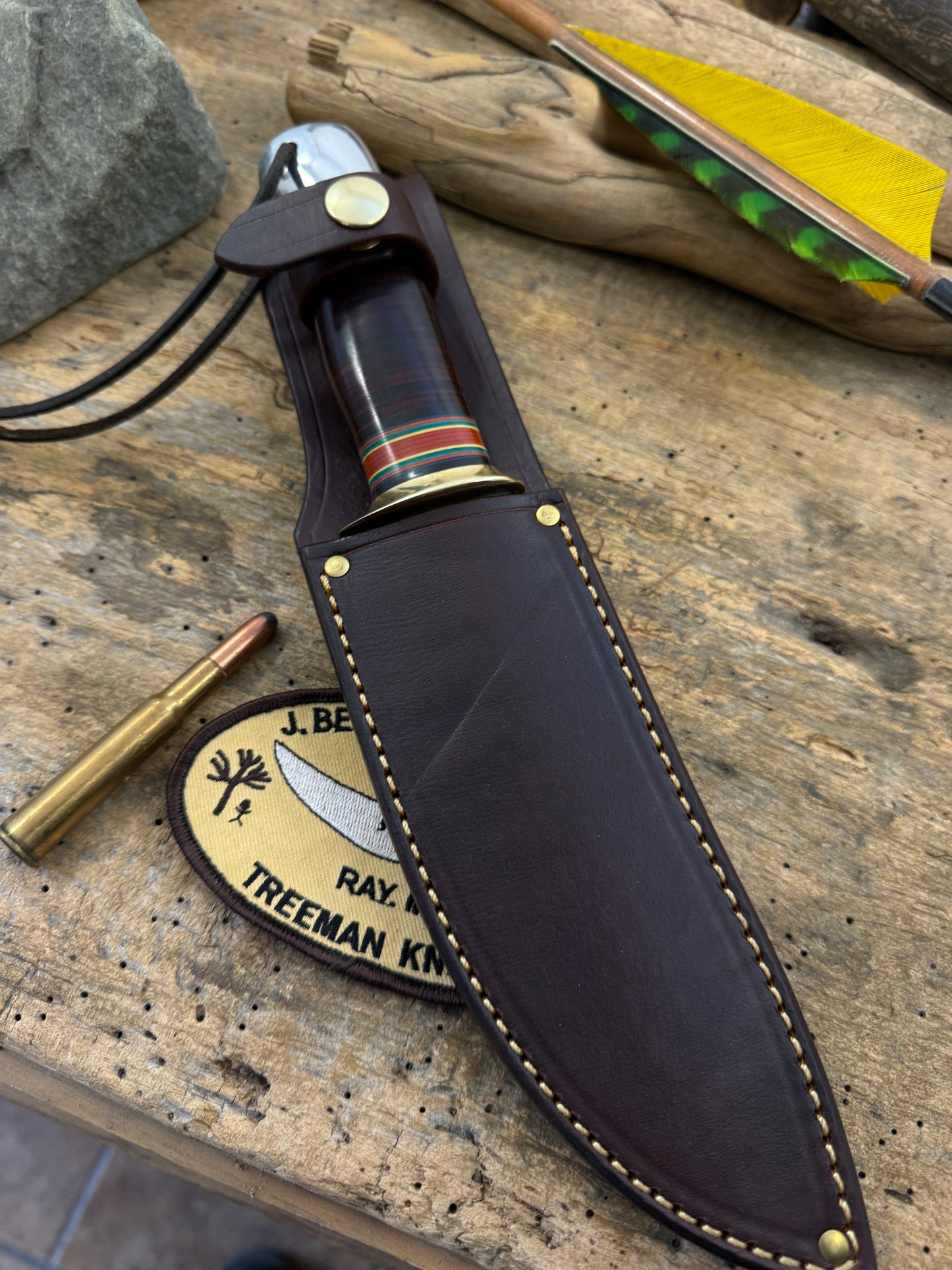 Treeman Old School Semi Skinner 6 1/4" Horse Hide Aluminum