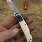 WC Davis Ivory Lock Back Folder 1980/90s vintage.