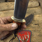 Treeman 6" old school Scagel style Hunter Horse Hide Brass crows beak Crock Sheath