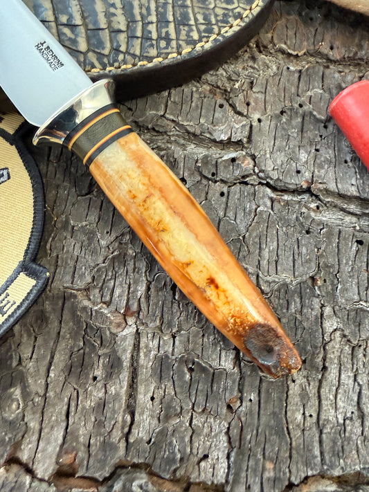 Treeman Artifact Ivory Trout Knife Crock Sheath AEB-L