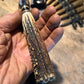 Treeman Double Skull Fighter 6 3/8" Blade NS AAA Sambar Stag Shark Sheath