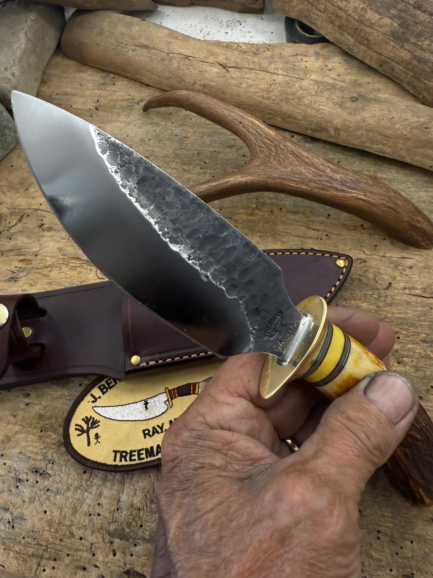 Treeman Alaskan Hunter Hammer Mark 5" Sambar Stag