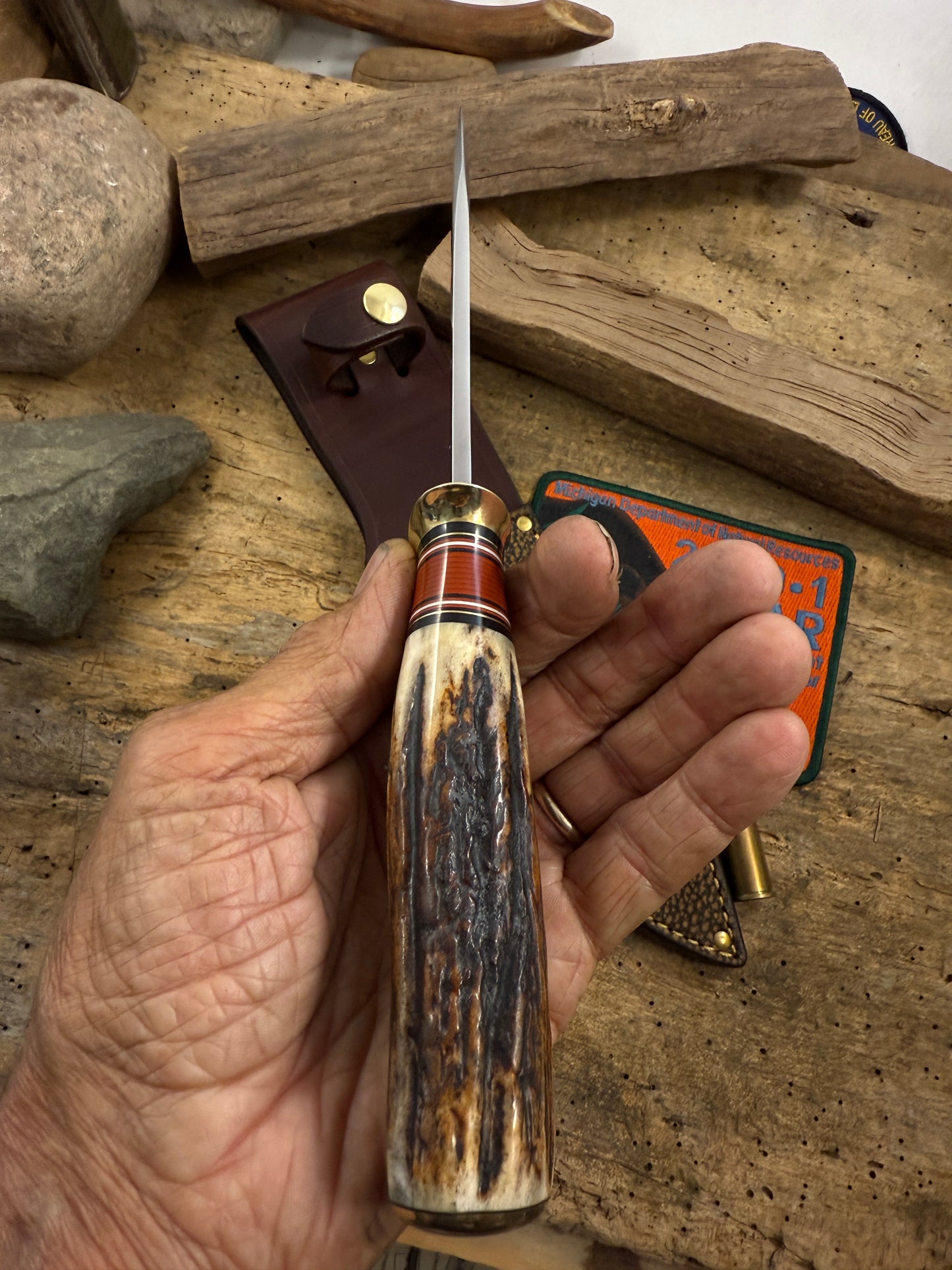 Treeman 6" Sagel Style Hunter Stag Brass