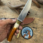 Treeman 5" Sticker AEB-L Stainless Nickel Silver Sambar Stag Mammoth Ivory butt Cap