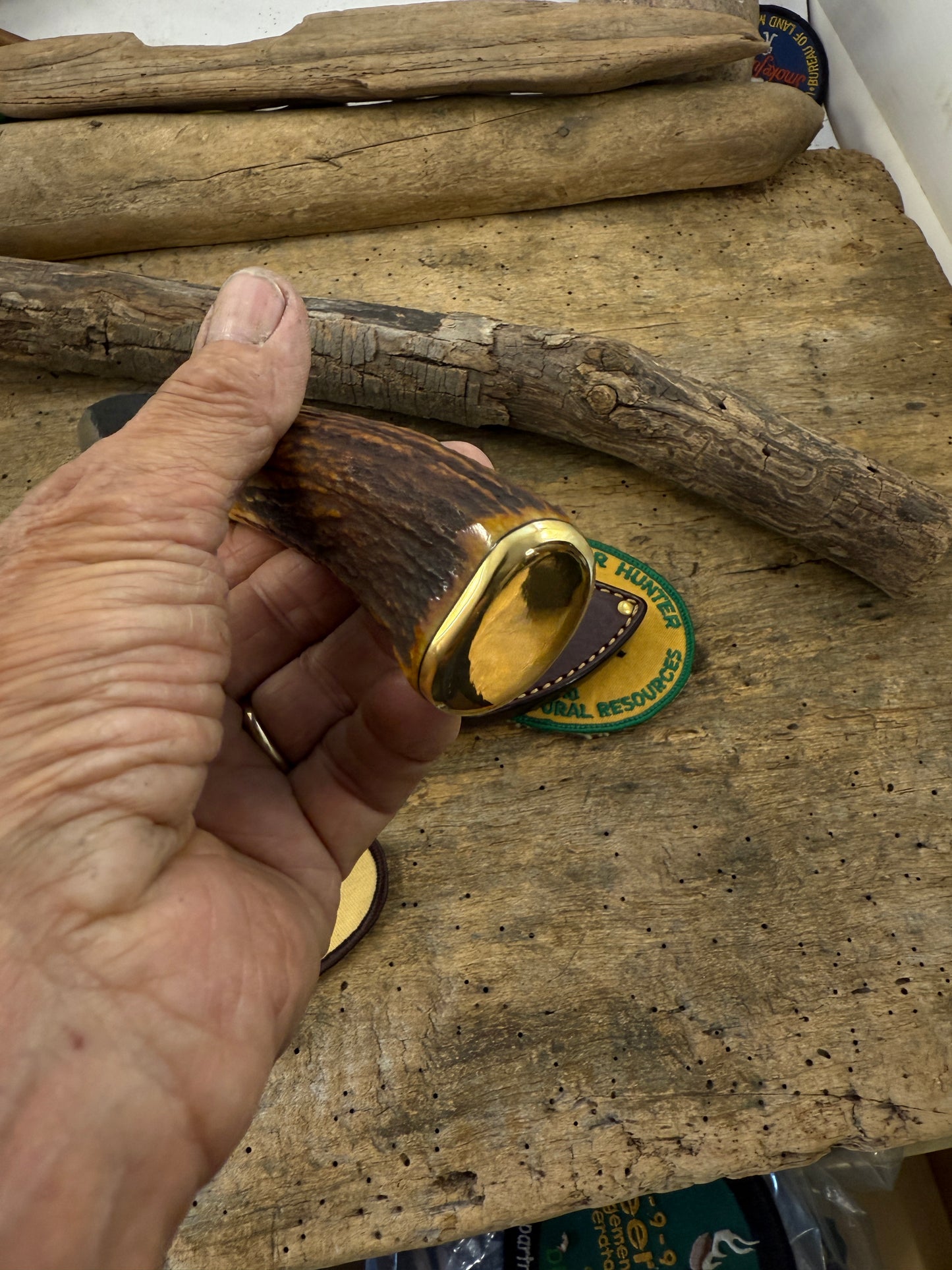 Treeman Alaskan Hunter Hammer Mark 5" Sambar Stag