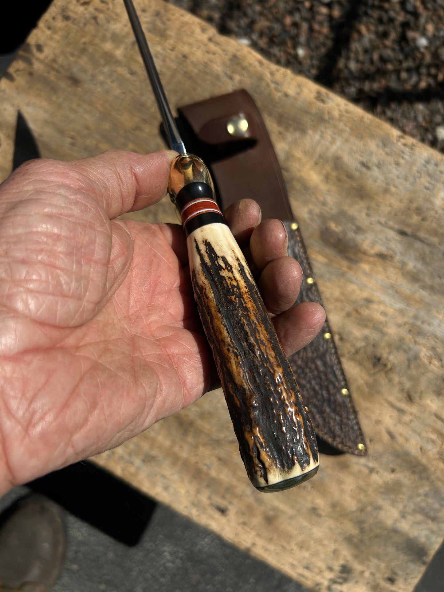 Treeman Model 1 Stag Hammermark Fighter Shark Sheath