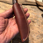 Treeman Pocket caper AEB-L Stainless 120 Year old red stag Ivory butt Cap