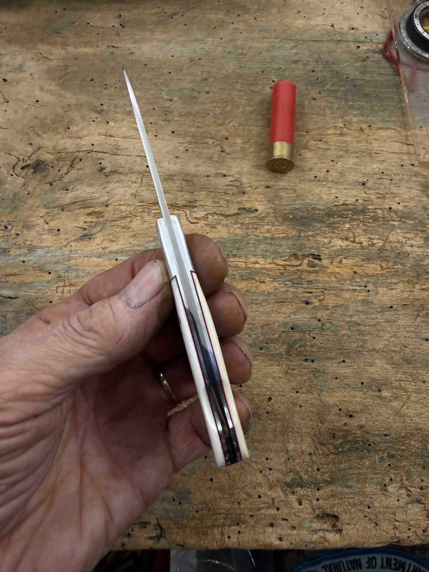 WC Davis Ivory Lock Back Folder 1980/90s vintage.