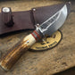 Treeman Fox River 5" Hammer mark Hunter Stag Handle