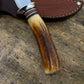Treeman Trout Knife AEB-L Stainless 100 + yeard old Stag Mammoth Butt Cap Shark Sheath