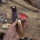 Treeman 5" AEB-L Deer & Trout Sambar Satg Sheep Horn butt