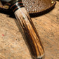 Treeman Alaskan Drop Point AEB-L Stainless Stag Bullfrog Sheath
