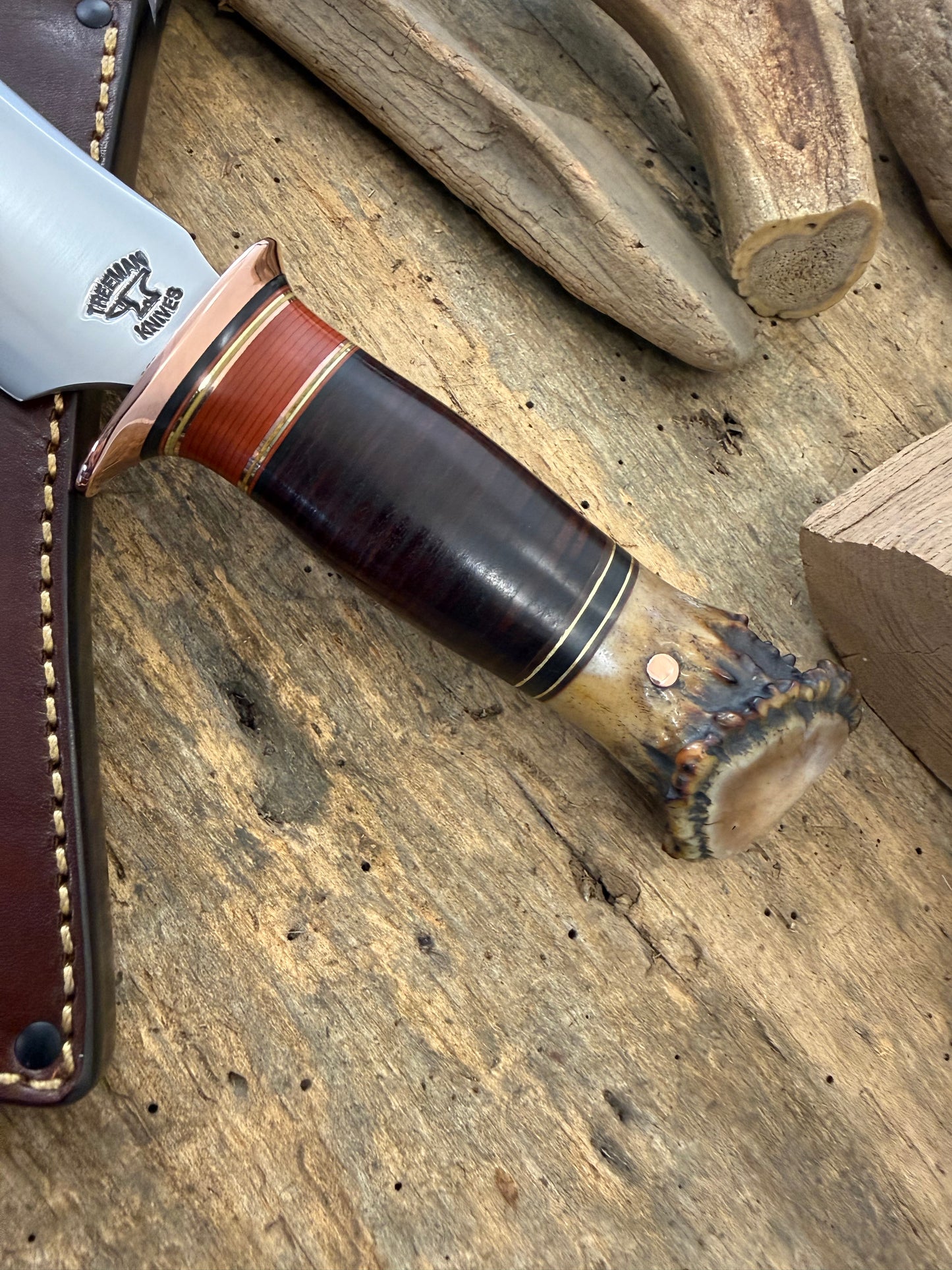 Treeman Nesmonk Hunter Copper Horse Hide Crown stag