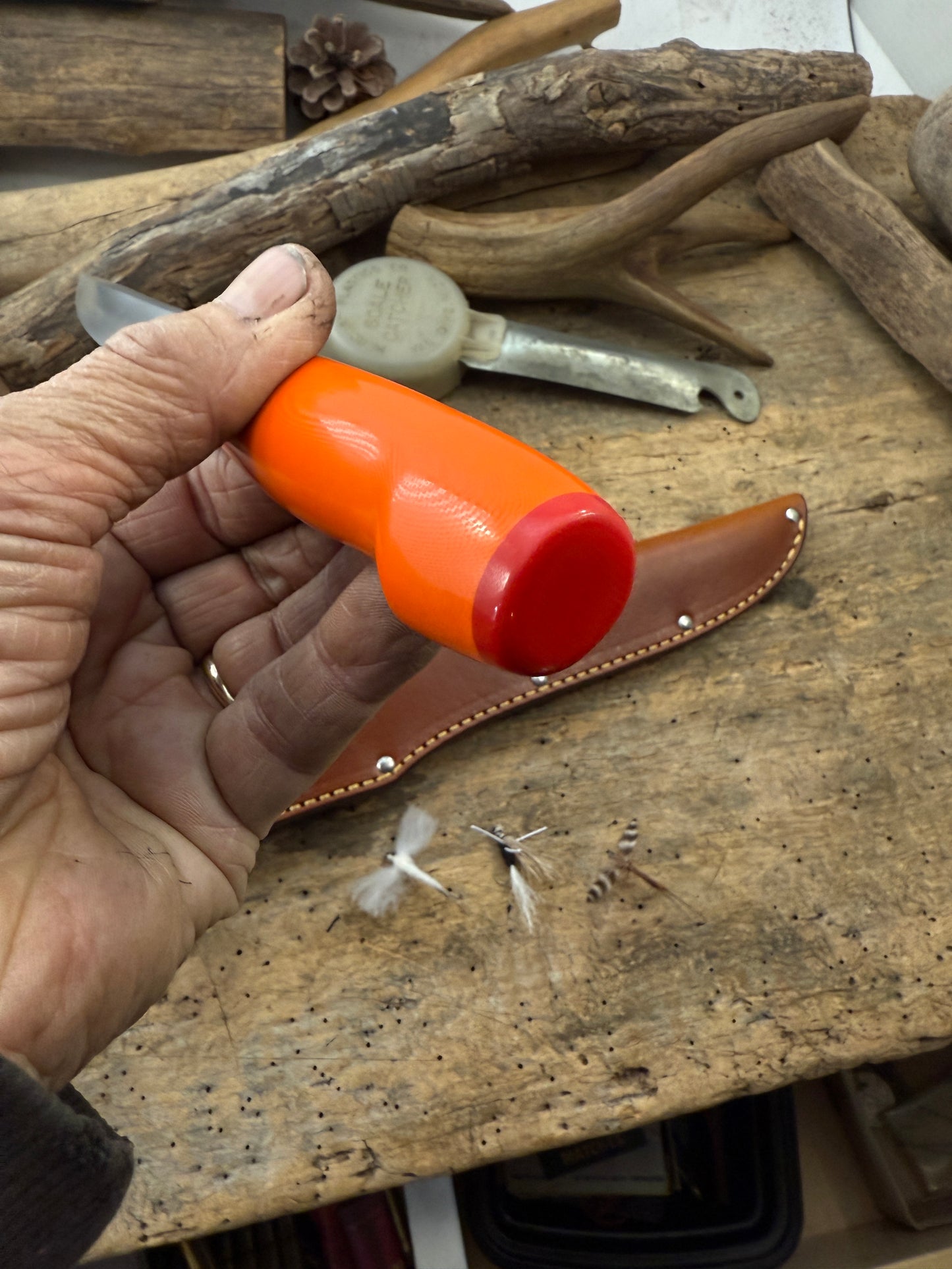 High Vis Orange G10 7" Filet knife AEB-L Stainless