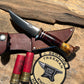 Treeman Michigan Trout Knife 3 1/2" Blade NS HH German Crown Stag