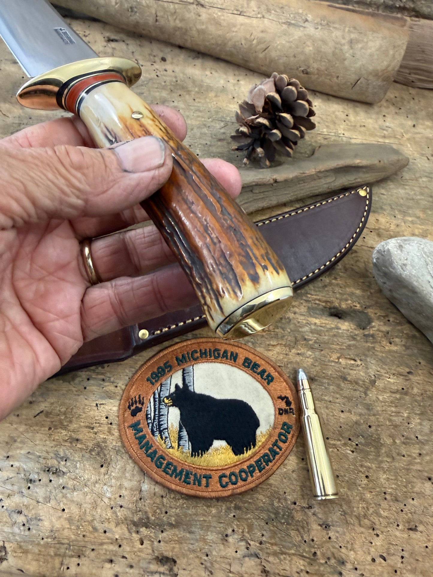 Treeman  7" Camp Fighter Sambar Red Stag