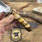 Double Skull 7" Fighter Nickel Finger Grip Sambar Stag Hammer Mark