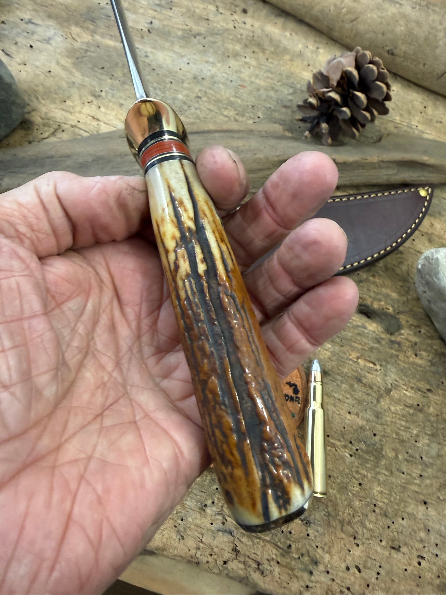 Treeman  7" Camp Fighter Sambar Red Stag