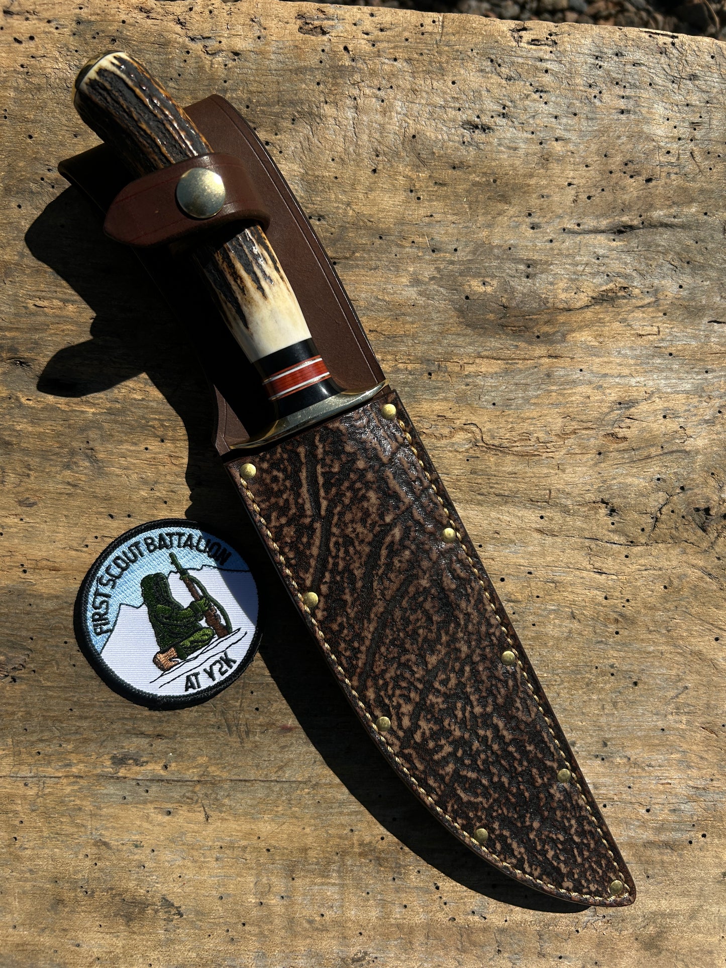 Treeman Model 1 Stag Hammermark Fighter Shark Sheath