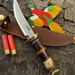 Treeman 5" Deer & Trout Old School Crown Stag Horse hide