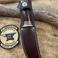 Treeman Hunter 5" AEBL Blade Nickel silver Horse Hide Crown Stag .