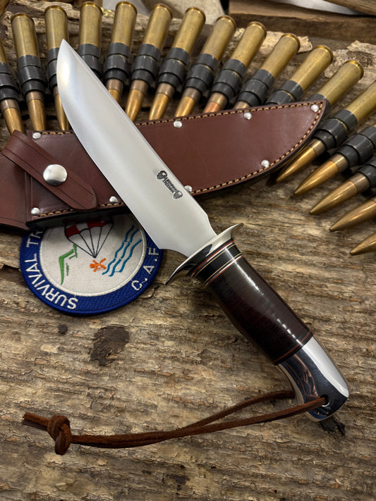 J. Behring Handmade 8" Model 1 Heavy Duty AEB-L Stainless Skull Fighter