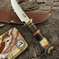 Treeman 5" Deer & Trout Old School Crown Stag Horse hide