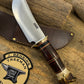 Treeman Woodmonk 5 1/2" Blade Horse hide Crown Stag