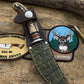 Treeman Trout Knife Green Crock Stag Sheep Horn Stude Spring