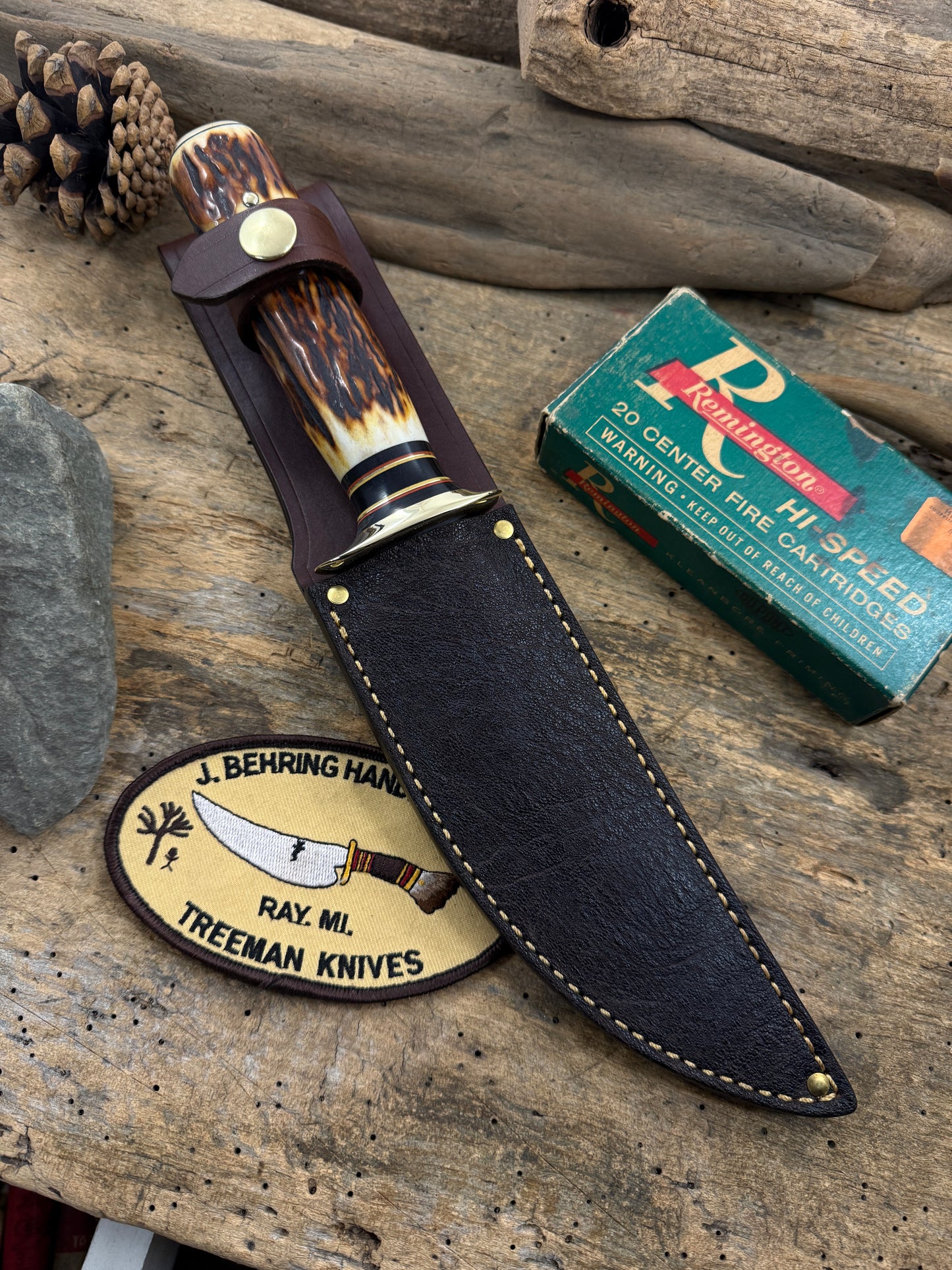 Treeman Stag/Stag AAA Sambar Hammer Mark Fighter Elephant Ear Sheath