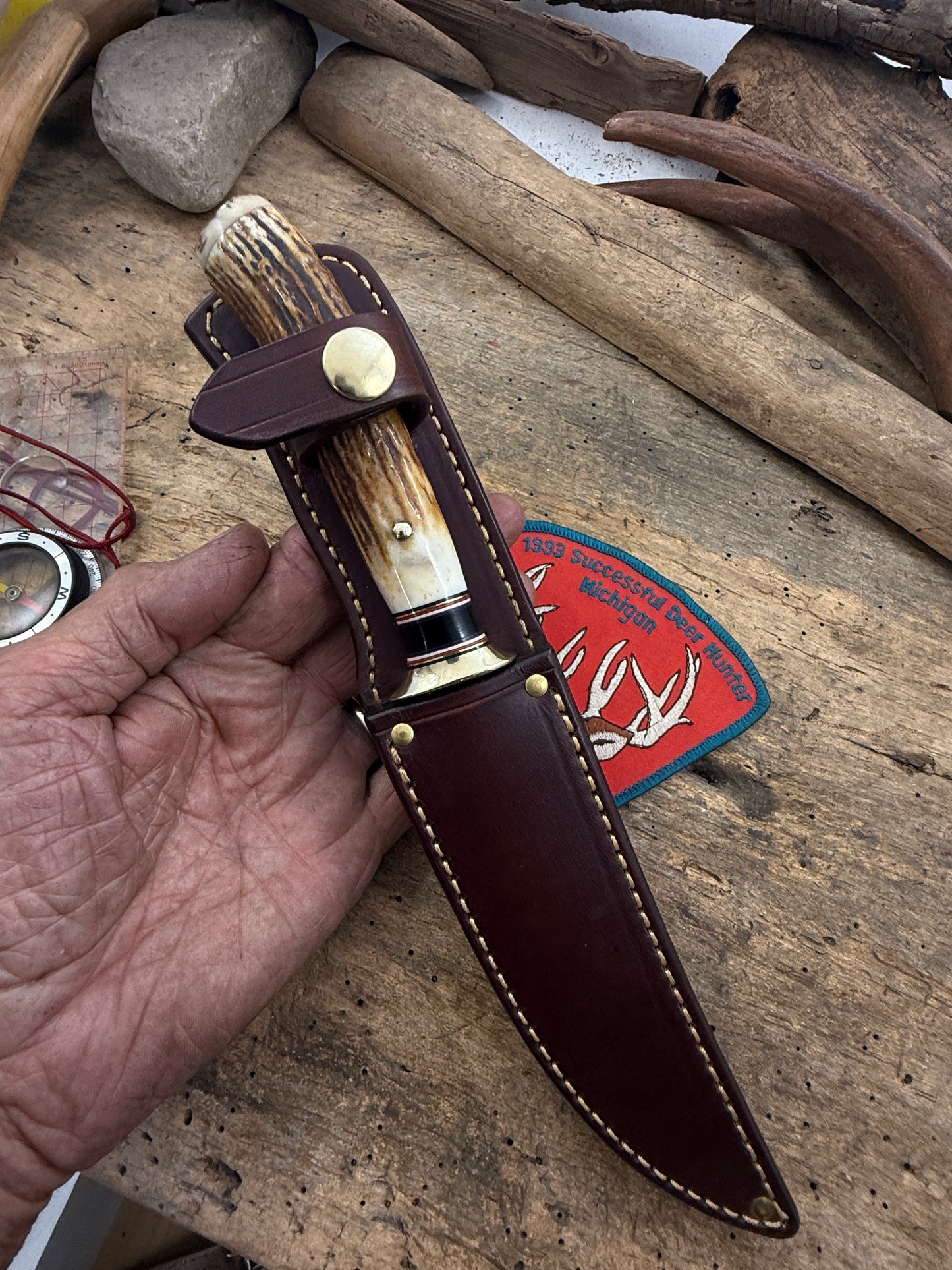 Treeman 5" AEB-L Deer & Trout Sambar Satg Sheep Horn butt