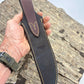 Treeman Model 1 Style Fighter 8 1/2" HD forged blade Red Stag Shark Wide Mouth Sheath
