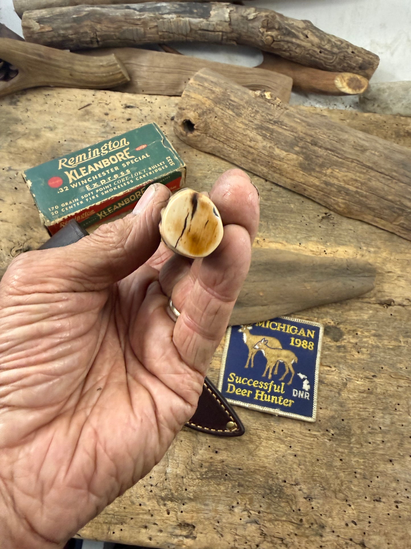 Treeman Stag/Stag Trout Knives Stainless Mammoth