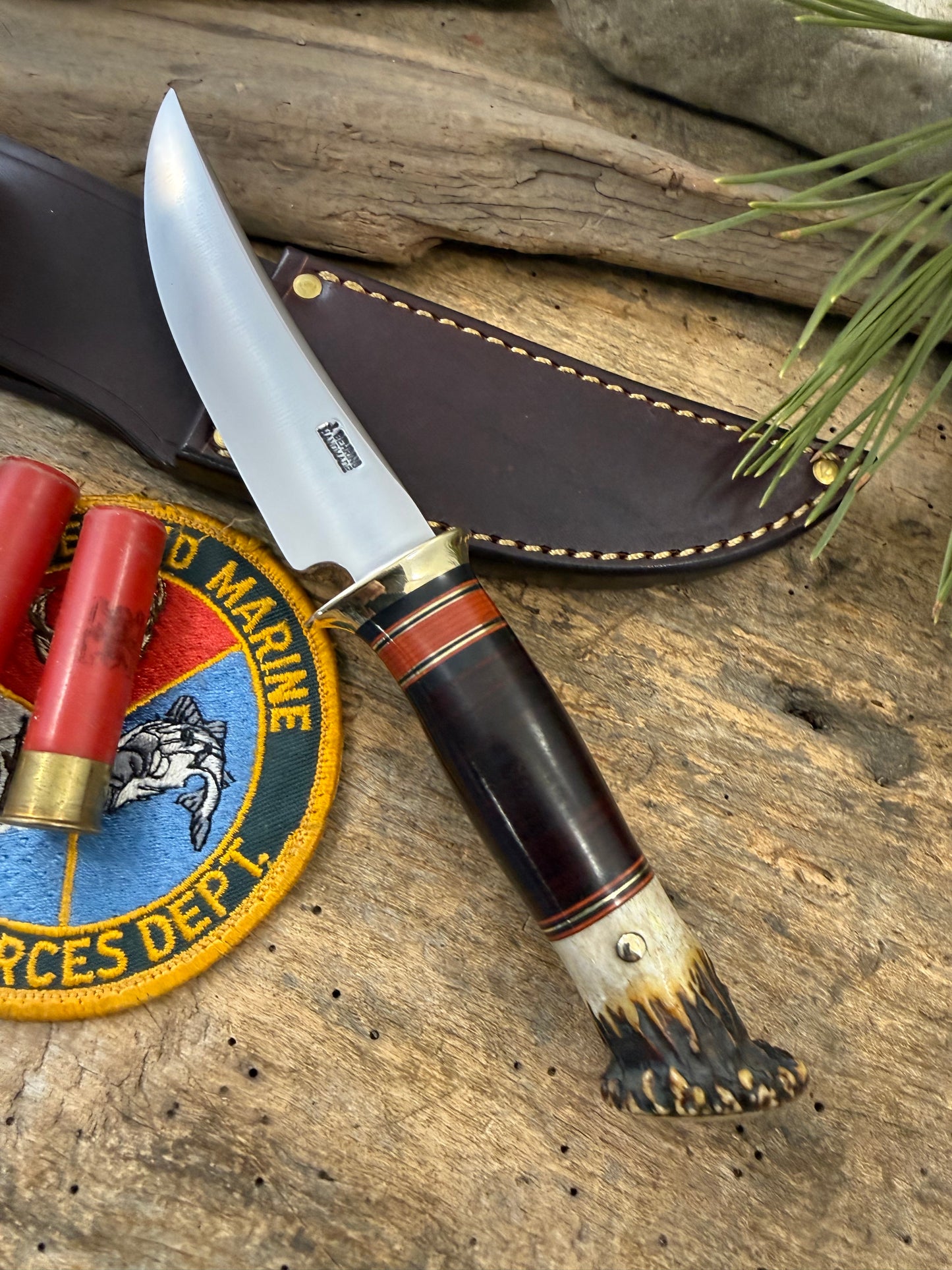 Treeman Trout & Bird Classic 4 1/2" Horse Hide Crown Stag