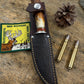 Treeman Deer & Trout 4 1/8" Blade AEBL stainless Sambar stag Mammoth Butt cap NS
