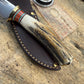Treeman Traditional Classic Trout & Bird  4" Blade Brass Stag