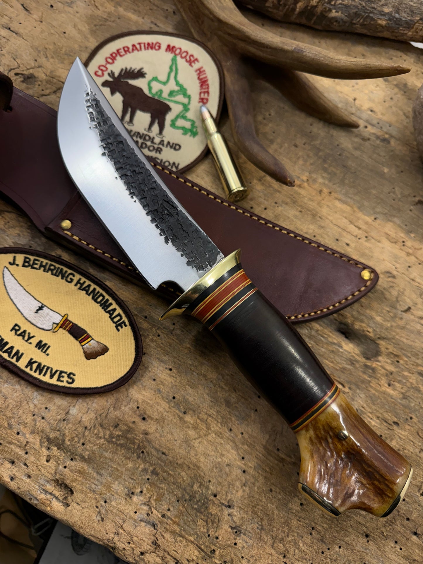 Big SIX Hammer Mark Hunter  Horse Hide Crotch Stag Pinned butt Caps