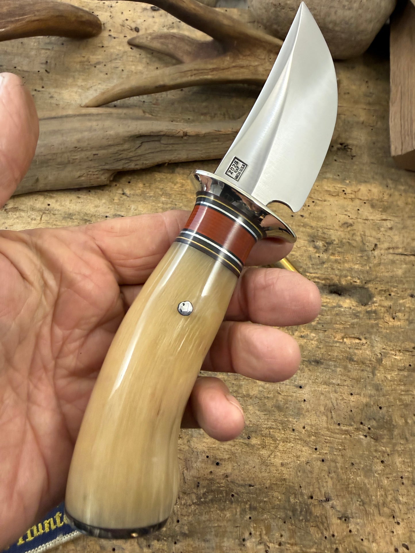 Treeman Must Ox South Dakota Caper Flat Grind Ostrich Sheath