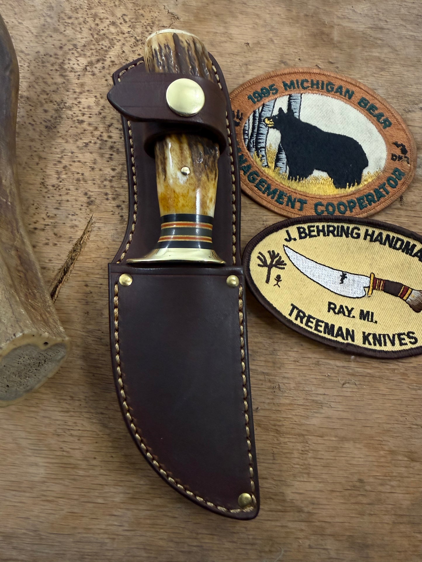 Treeman South Dakota Caper  Sambar Stag Ivory Butt Cap