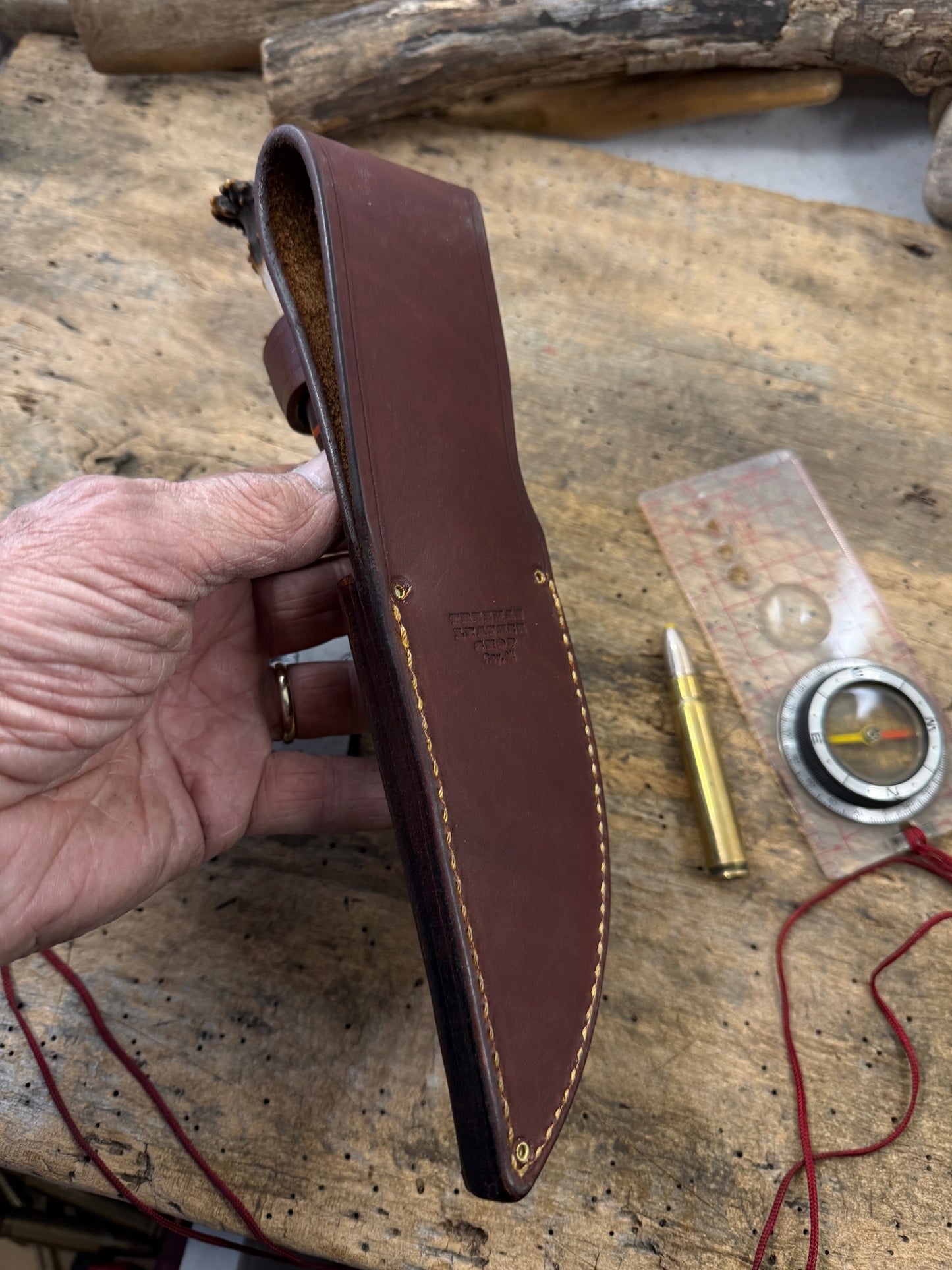 Treeman Fox River Hunter  5" Pro Cut Steel Horse Hide Crown Stag