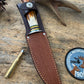Treeman 5" Sticker AEB-L Stainless Nickel Silver Sambar Stag Mammoth Ivory butt Cap